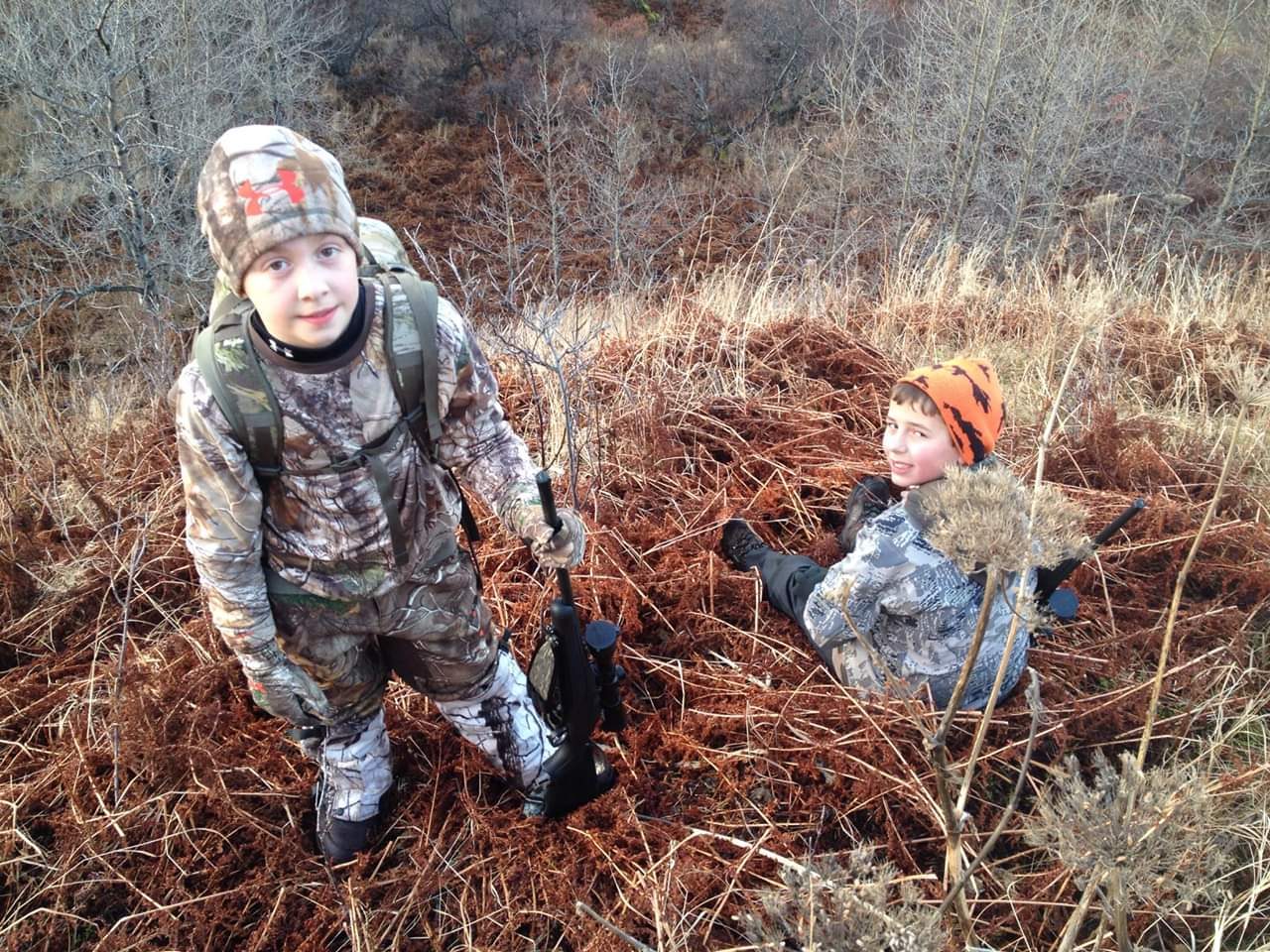Blake and Seth Miessner on a family hunting trip