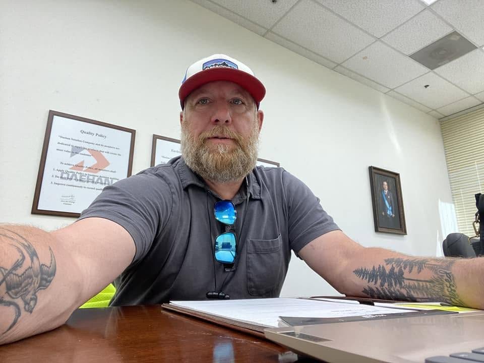 Mack Miessner in the office